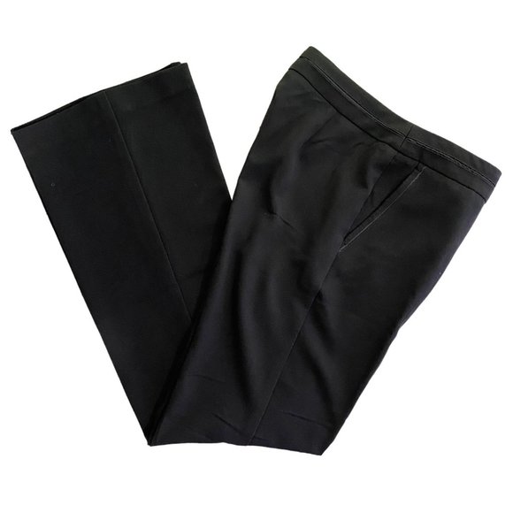AXCESS by LIZ CLAIBORNE Black Trousers Puddle Pants 4 - Picture 1 of 12